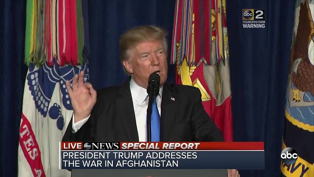 President Trump: "We cannot remain a force for peace in the world if we are not at peace with each other"