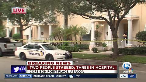 Man, woman taken to hospital after stabbings in Abacoa area of Jupiter