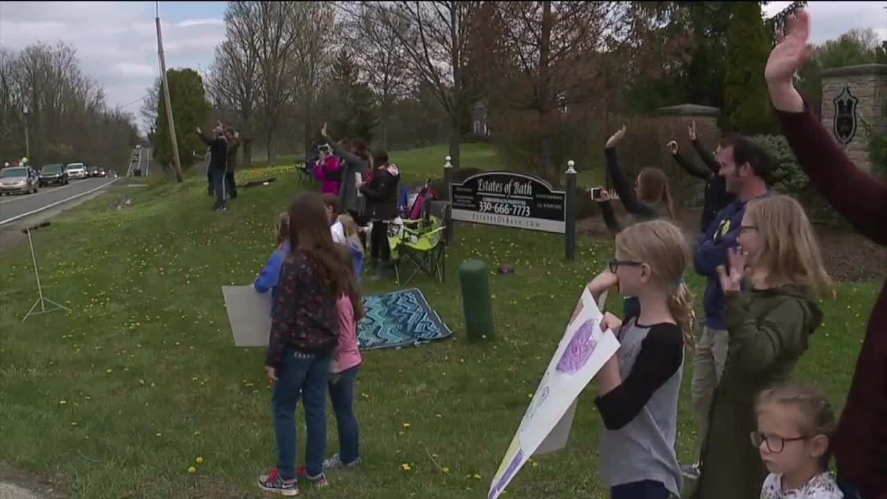 Watch: Revere teachers hold parade to see students