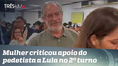 Ciro Gomes é confrontado por opositora no aeroporto de Miami