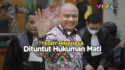 Senyuman Teddy Minahasa Usai Dituntut Hukuman Mati