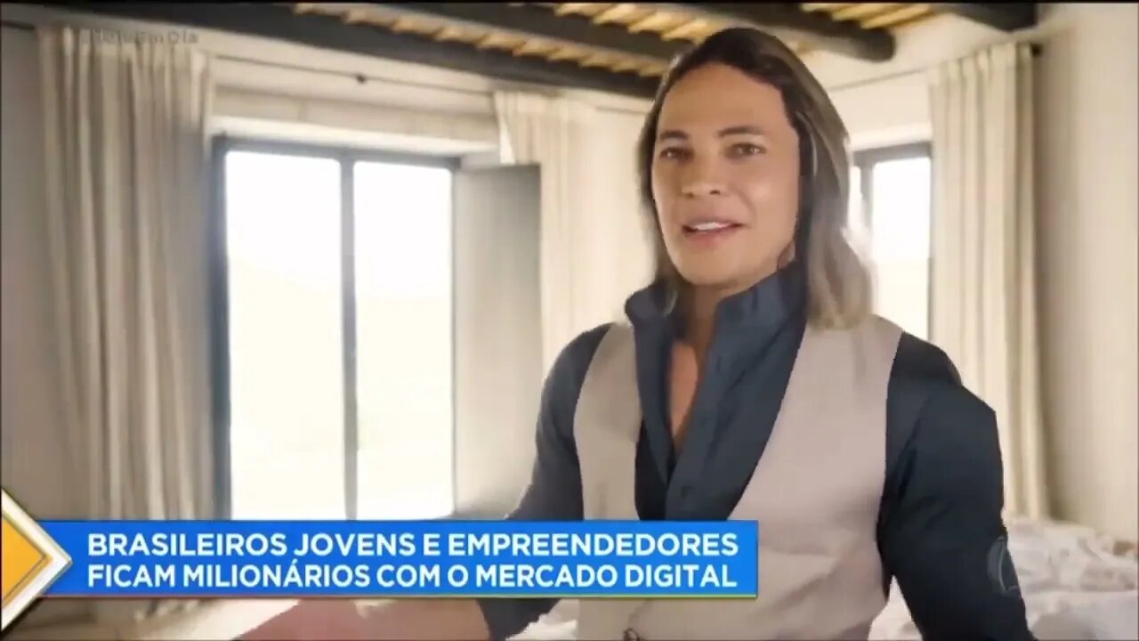 Thiago Finch na Record TV - Jovens Milionários