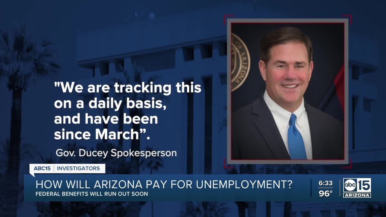 How will Arizona pay for unemployment?