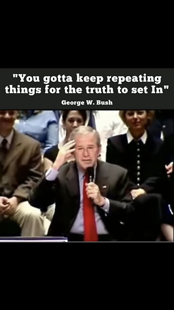 LISTEN CLOSELY To George W. Bush... These Elites Are Professional Liars To Deceive The Masses
