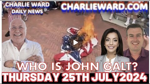 CHARLIE WARD DAILY NEWS BRIEF-PALESTINIAN PROTESTERS TAKE DOWN AND BURN US FLAG IN D.C. TY JGANON