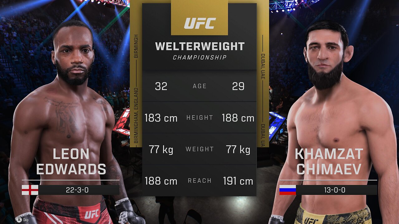 Leon Edwards Vs Khamzat Chimaev UFC Welterweight Championship Prediction