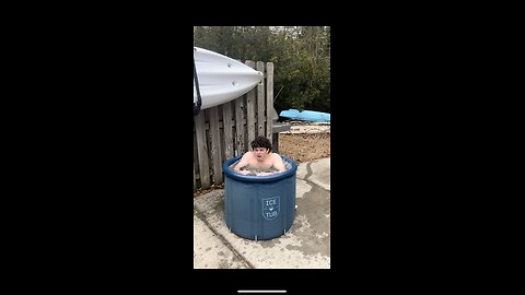 My first ice-bath attempt