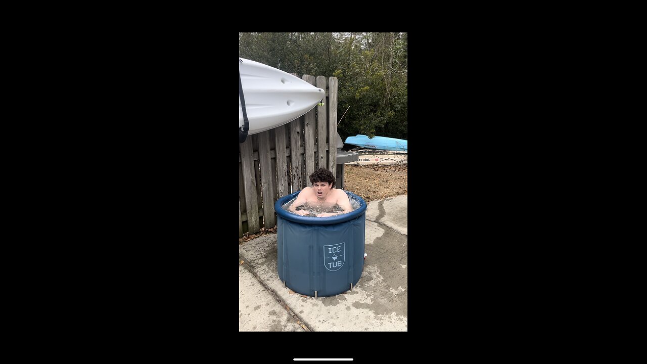 My first ice-bath attempt