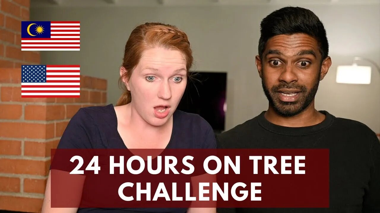 24 Hours On Tree | Challenge | American and Malaysian Reaction