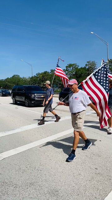 American Flag Walk - June 11, 2022 - Vero Beach, FL - *We walk Barber Bridge every Saturday 10 am*