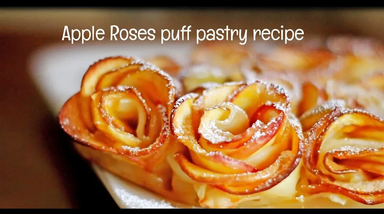 Apple Rose Puff Pastry Recipe - International Cuisines