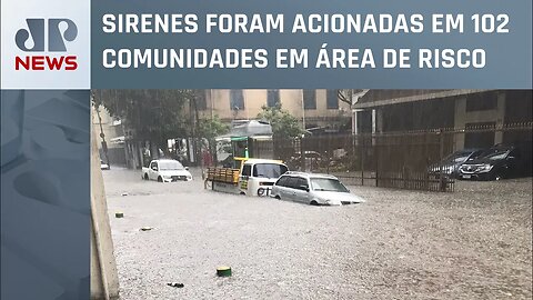 Rio de Janeiro entra em estágio de alerta devido às fortes chuvas