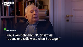 Klaus von Dohnanyi: "Putin ist viel rationaler als die westlichen Strategen"