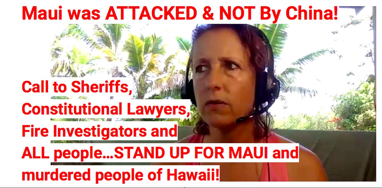 Stand Up For Murdered Maui Fire Victims!