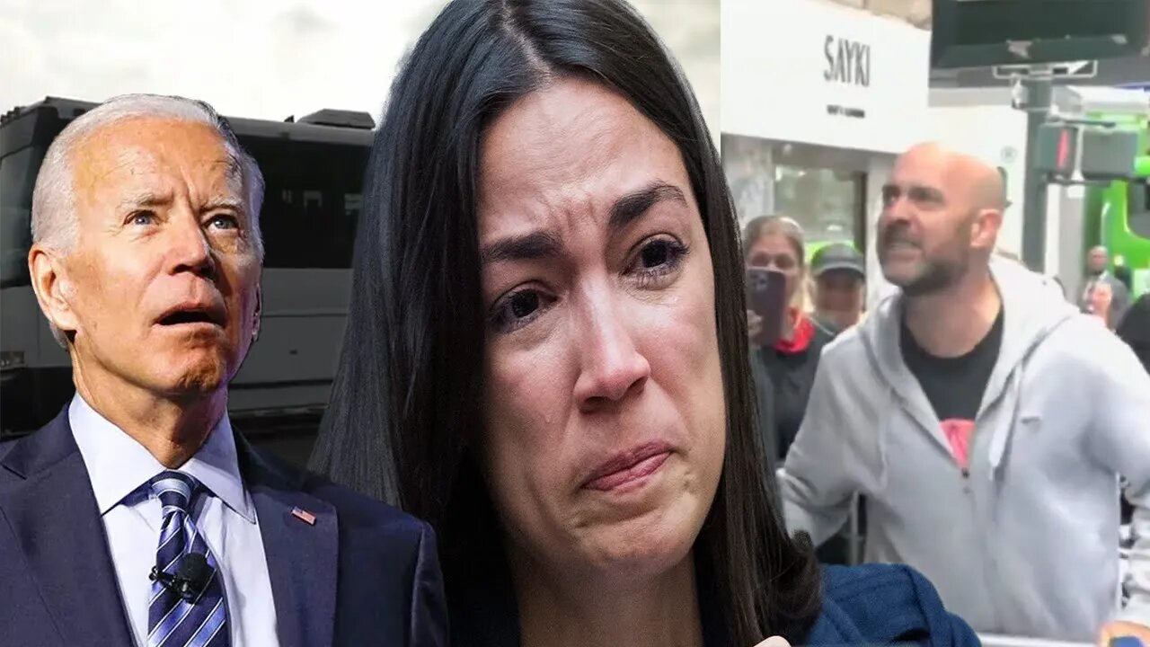 BORDER CRISIS spins OUT OF CONTROL! Biden MASS RELEASES Illegals Aliens! Protesters DROWN AOC in NYC