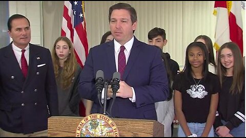 Gov. Ron DeSantis speaks at Omni Middle School in Boca Raton