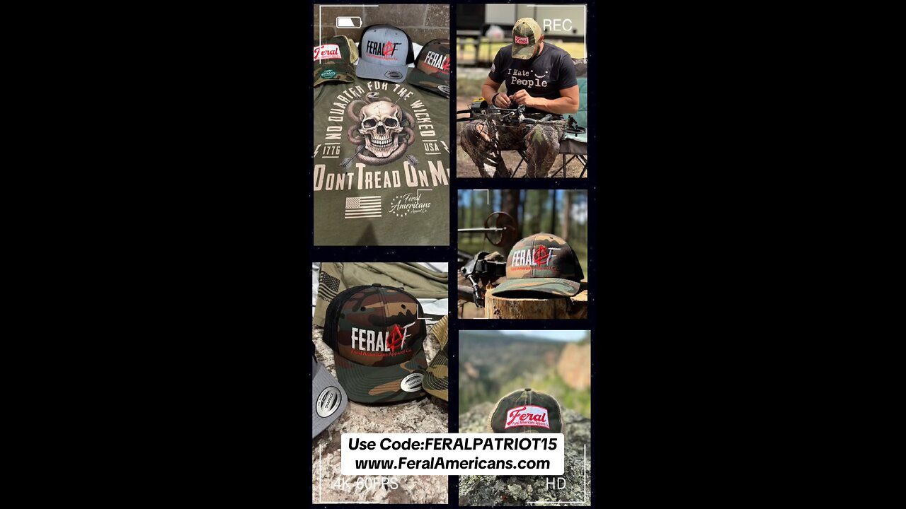 🎄 Check out Feral Americans Apparel Co. | www.FeralAmericans.com