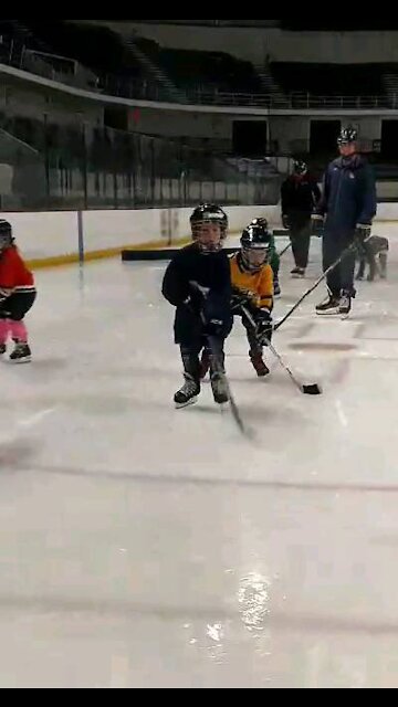 Cason's first year playing hockey