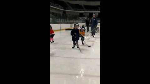 Cason's first year playing hockey