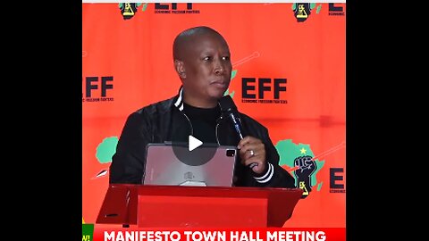 CIC Julius Malema Addresses EFF Town Hall Meeting, Eldorado Park.