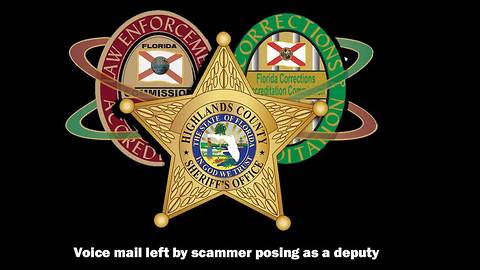 Sheriff's Office warns residents of scammer claiming to be a deputy, shares voicemail