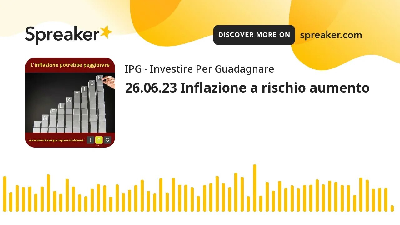 26.06.23 Inflazione a rischio aumento