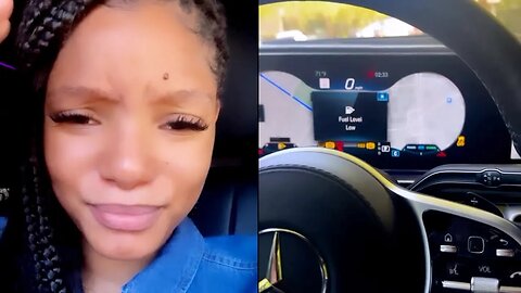 Halle Bailey Gets Stuck On The Side Of The Road After Her Car Runs Out Of Gas! ⛽️