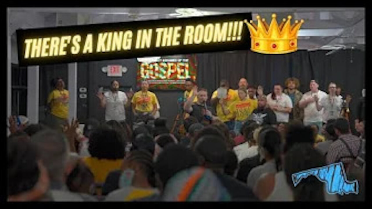 THERE'S A KING IN THE ROOM AND HIS NAME IS JESUS!!!!