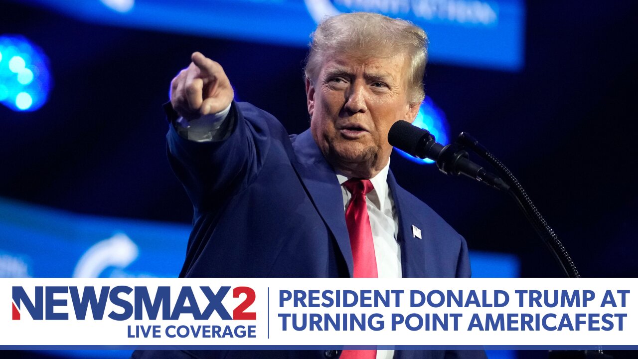 LIVE: President Donald Trump speaks at Turning Point USA AmericaFest | NEWSMAX2