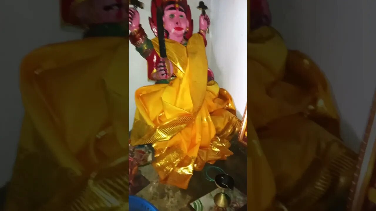 Hindu temple statues.
