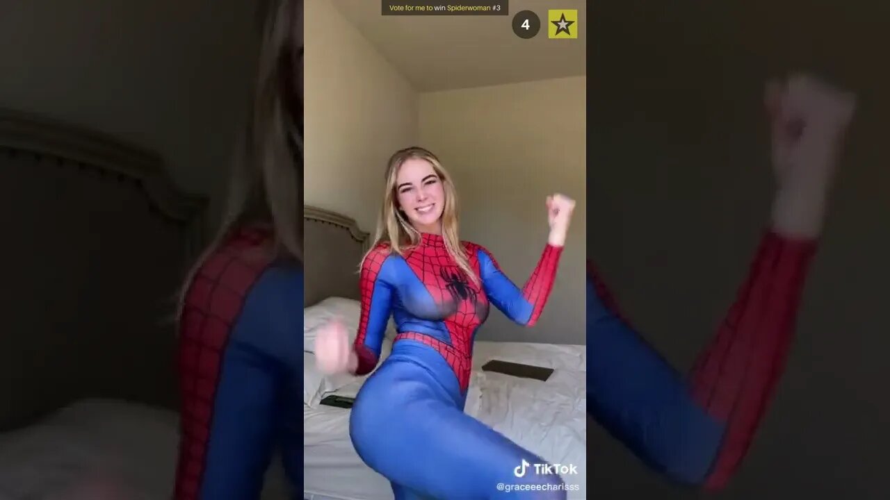 Rate the Girls: Best Spiderwoman Spidergirl TikTok Cosplay Contest #3d (Spiderman) 🕷💖