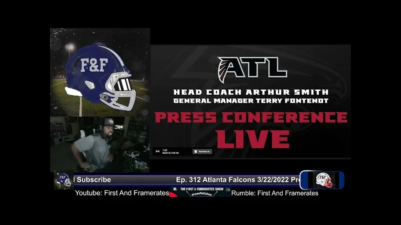 Ep. 312 Atlanta Falcons 3/22/2022 Press Conference Live Reaction