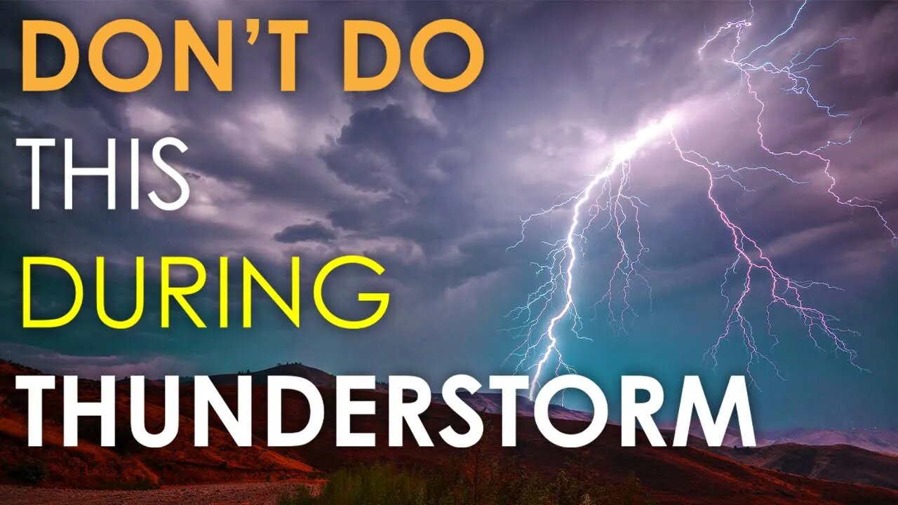 DON'T DO THIS DURING THUNDERSTORM | RAIN | THUNDER | HEAVY THUNDERSTORM | THUNDER SOUNDS