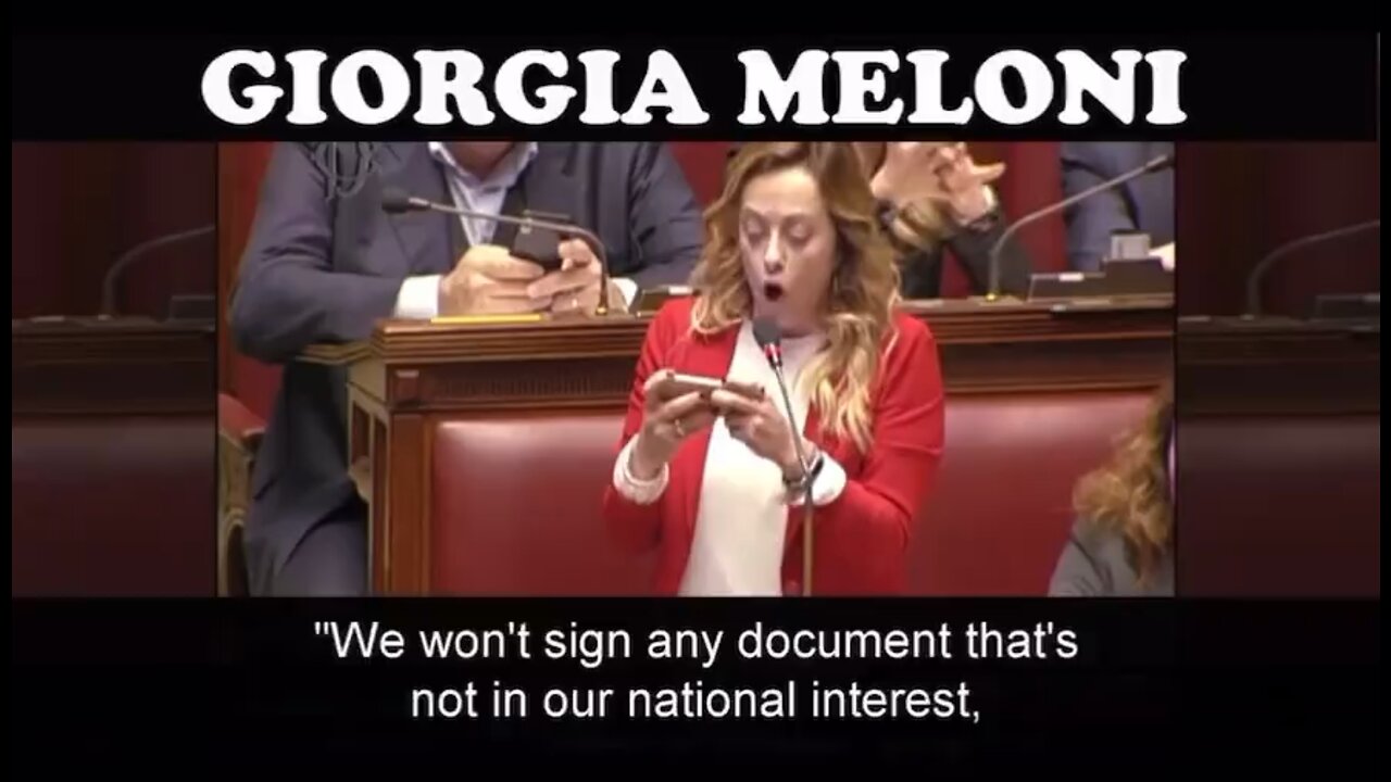 Giorgia Meloni message to globalists