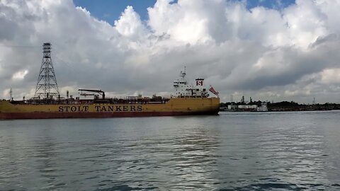 STOLT TANKER SHIP ENTERING 🚢 THE PORT OF HOUSTON