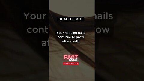 Did you know this about hair and nails?