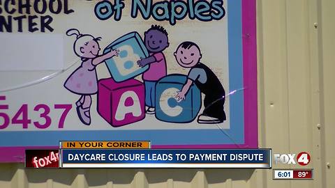 Parents dispute fees for day care centers closed after Hurricane Irma