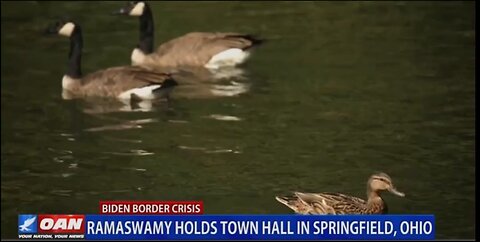 RAMASWAMY HOLDS A TOWN HALL IN SPRINGIELD OHIO