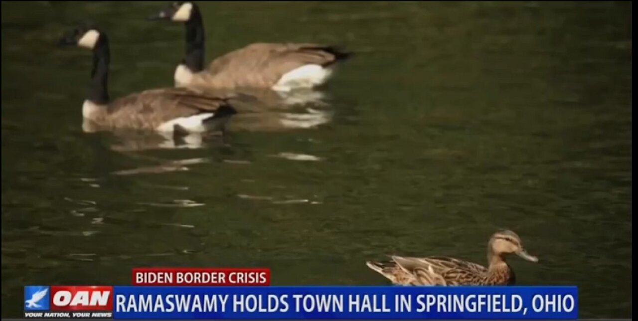 RAMASWAMY HOLDS A TOWN HALL IN SPRINGIELD OHIO