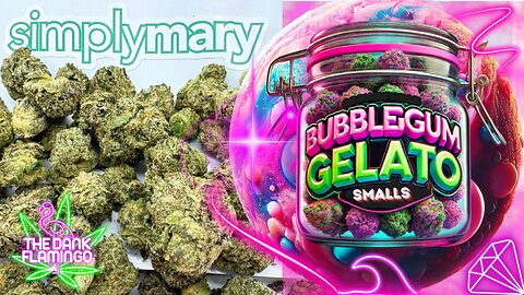 Trying Bubblegum Gelato THCa from SimplyMary.com! The Dank Flamingo Cannabis Review!!