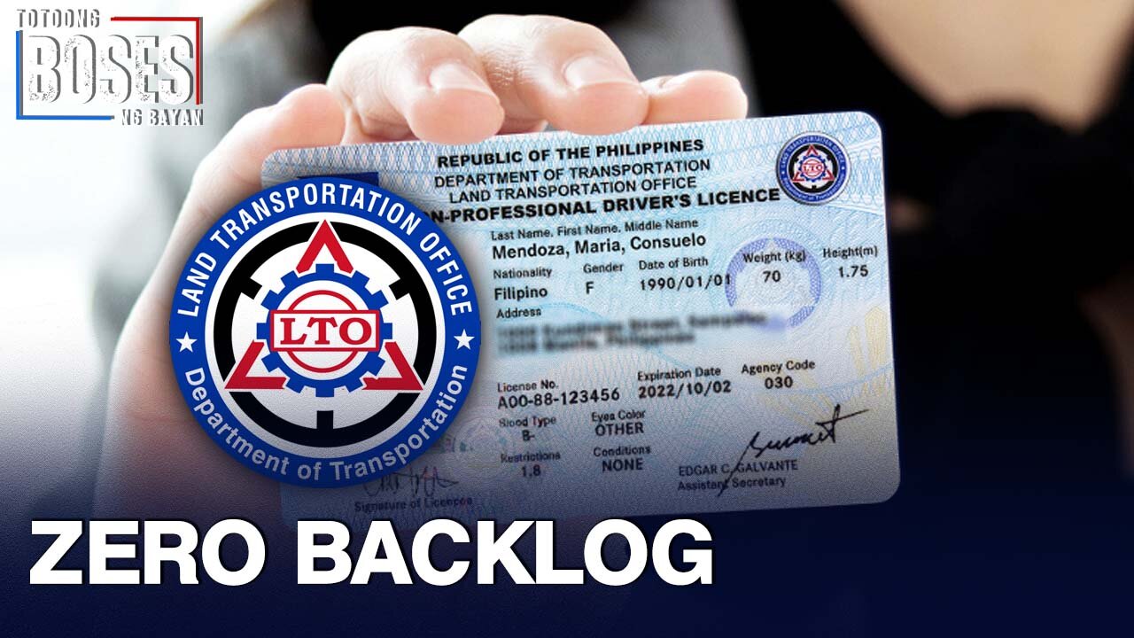 Zero backlog sa driver's license, tiniyak ng LTO pagsapit ng Hulyo 1