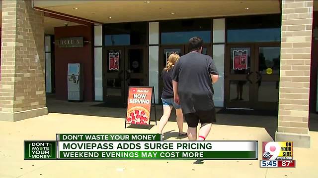 MoviePass adds surge pricing