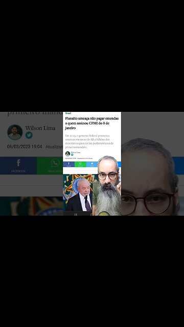 Governo ameaça não pagar emendas para quem assinou CPMI do dia 8 #shorts #cpmi #emendasparlamentares