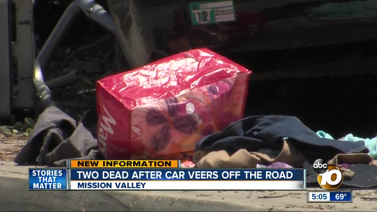 2 dead, 1 in critical condition after Mission Valley bus stop crash