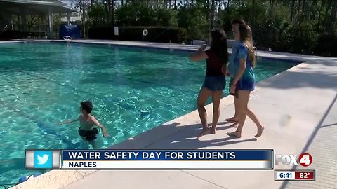 Mock drowning and rescue gives kids dramatic education in water safety