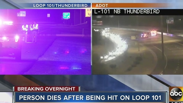 Deadly pedestrian crash on L-101 near Thunderbird