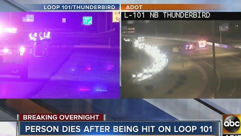 Deadly pedestrian crash on L-101 near Thunderbird