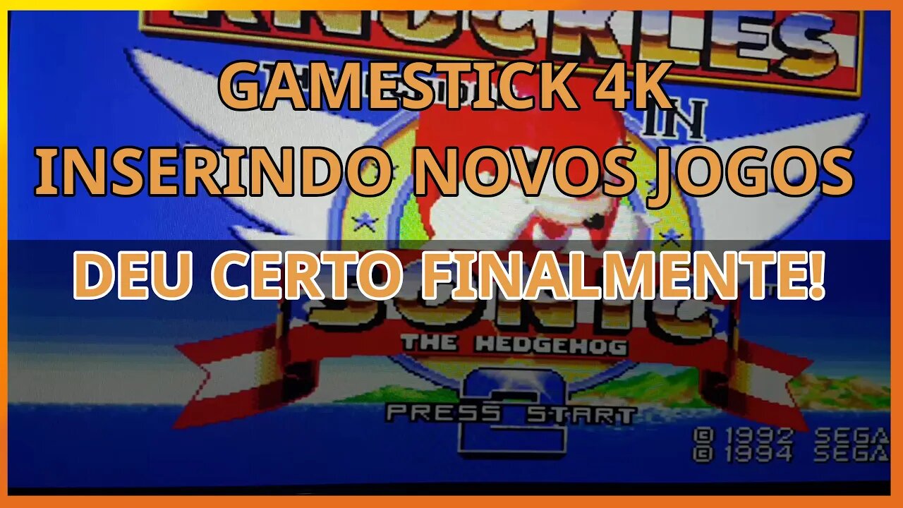 Deu Certo! Inserindo jogos no seu gamestick 4k