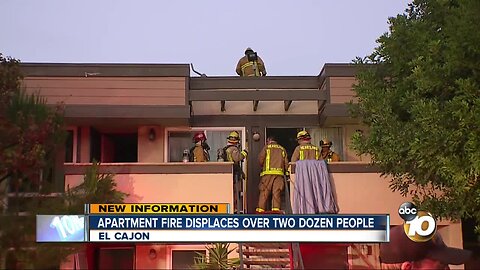 Fire displaces over two dozen in El Cajon