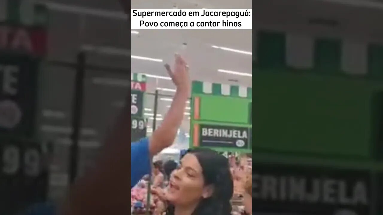 Povo canta hinos em supermercado do Rio #hinos